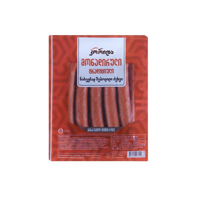 „კორიდა“ ნახ/შებ. ძეხვი „მონადირული“ 400 გ