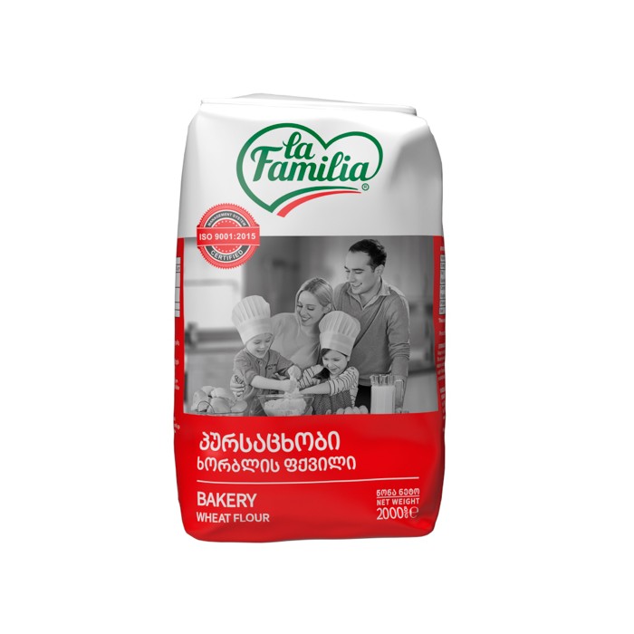 „ლა ფამილია“ ფქვილი ხორბლის, პურსაცხობი 1 კგ