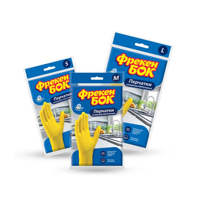 „ფრეკენ ბოკი“ რეზინის ხელთათმანი, უნივერსალური