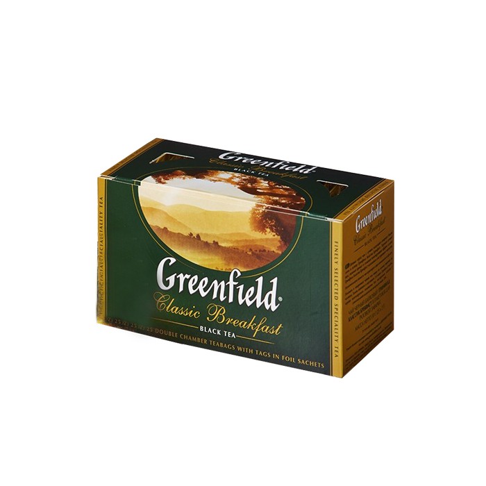 „გრინფილდი“ ჩაი შავი „კლასიკიკური ბრექვესთი“ 25 ც.