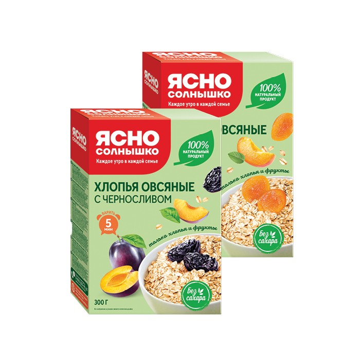 „იასნო სოლნიშკო“ შვრიის ფანტელი 300 გ