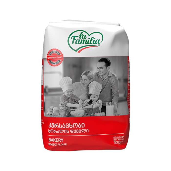 „ლა ფამილია“ ფქვილი ხორბლის, პურსაცხობი 5 კგ