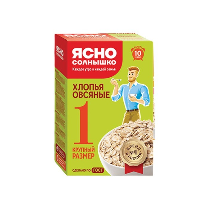 „იასნო სოლნიშკო“ შვრიის ფანტელი  №1 500 გ