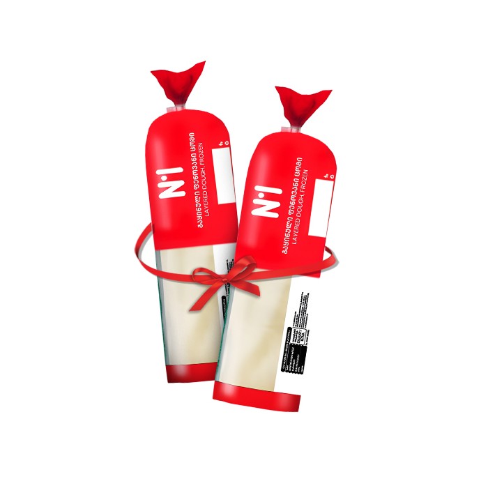 2 ც. „N1“ ფენოვანი ცომი სამარხხვო, გაყინული 800 გ