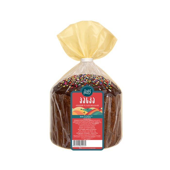 „პანე“ პასკა ქიშმიშით და შოკოლადის მინანქრით 520 გ