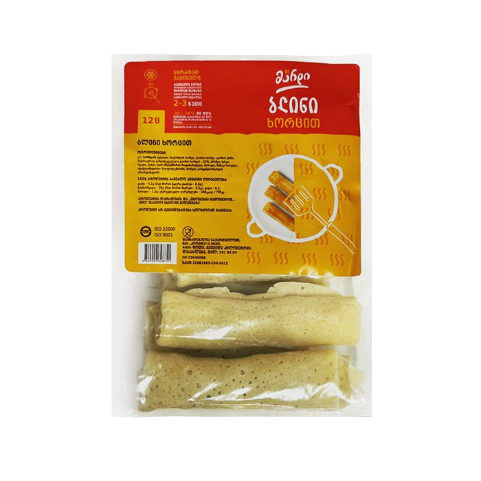 „მარდი“ ბლინი ხორცის/ყველის, გაყინული 12 ც.