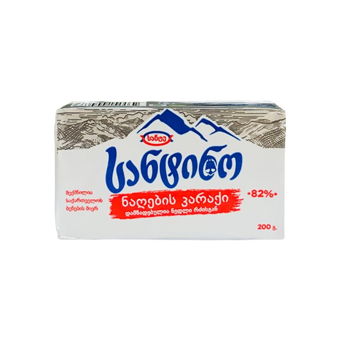 „სანტინო“ კარაქი ნაღების 82% 200 გ