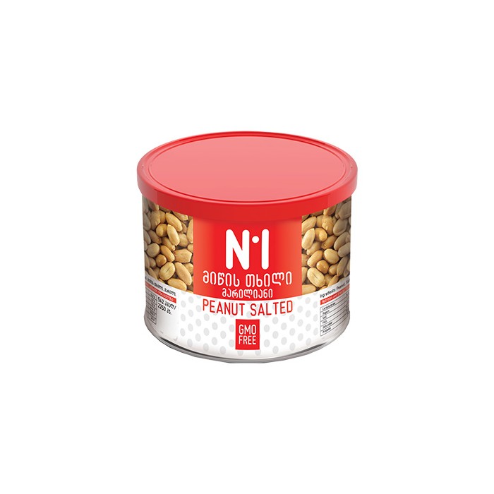 „N1“ მიწის თხილი, მარილიანი 185 გ